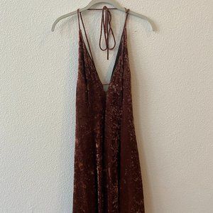 Crushed Velvet Mini Dress